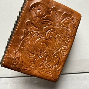 Patricia Nash Embossed Leather Clutch